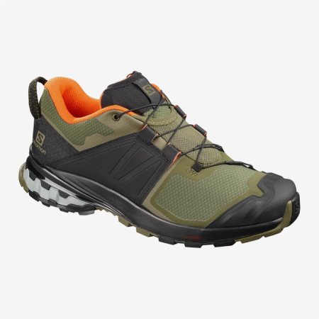 Salomon XA WILD Mens Hiking Shoes Olive/Black | Salomon South Africa